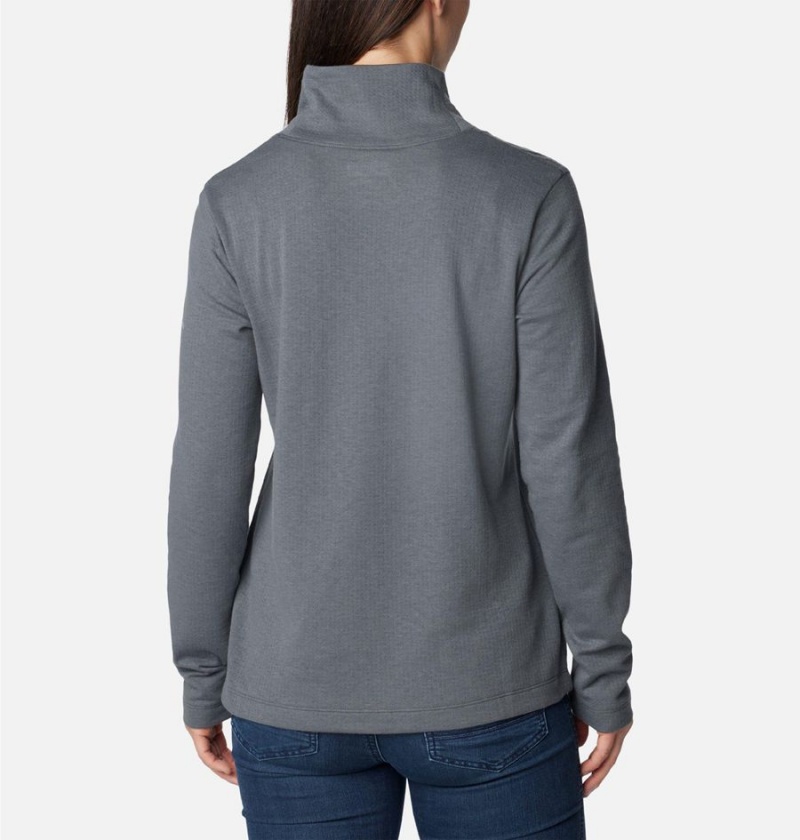 Grey Columbia Holly Hideaway Funnel Neck Long Sleeve Women's Pullover | 58219NAPU