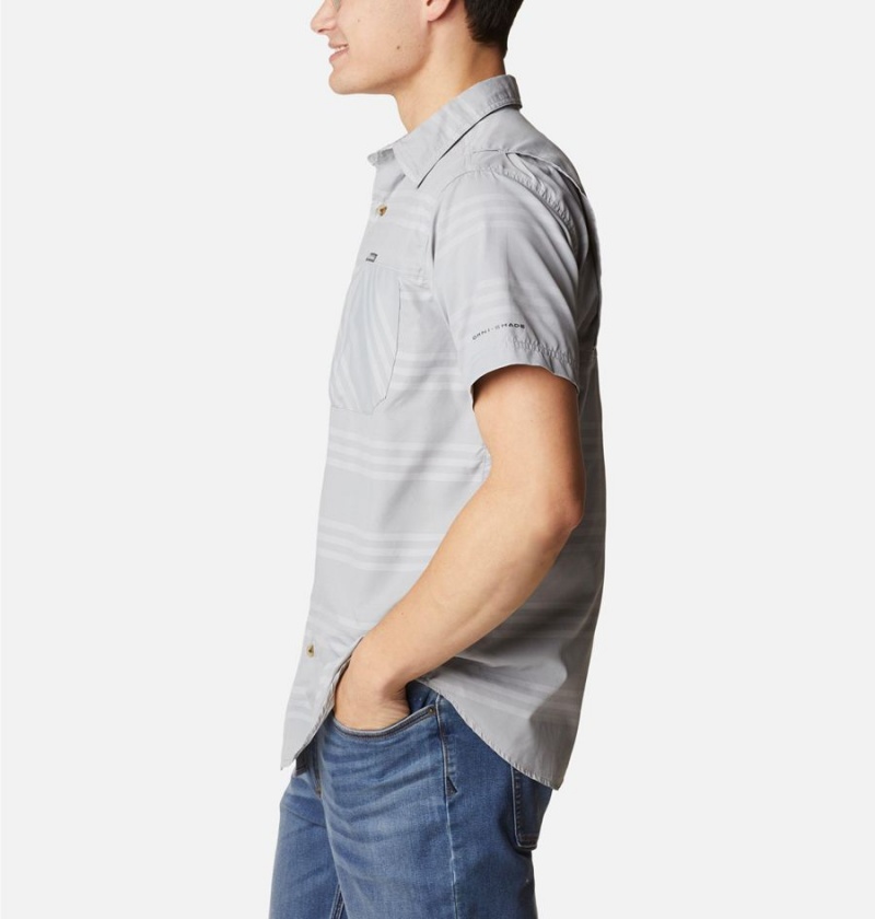 Grey Columbia Homecrest Short Sleeve Men's Shirt | 74960HZMR