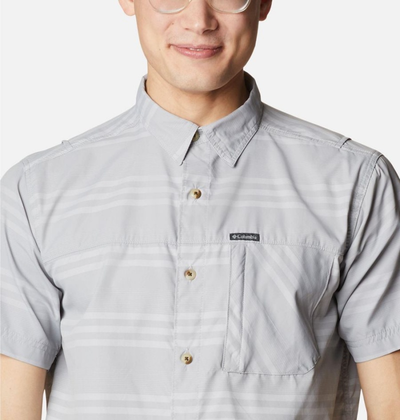 Grey Columbia Homecrest Short Sleeve Men's Shirt | 74960HZMR