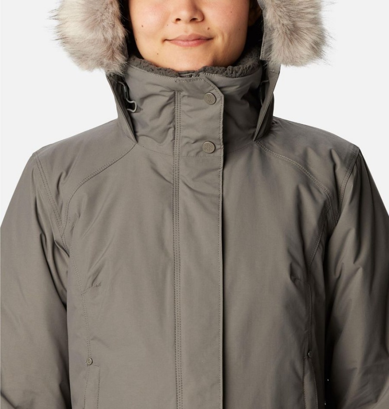 Grey Columbia Icelandite TurboDown Women's Coats | 69301RVPJ