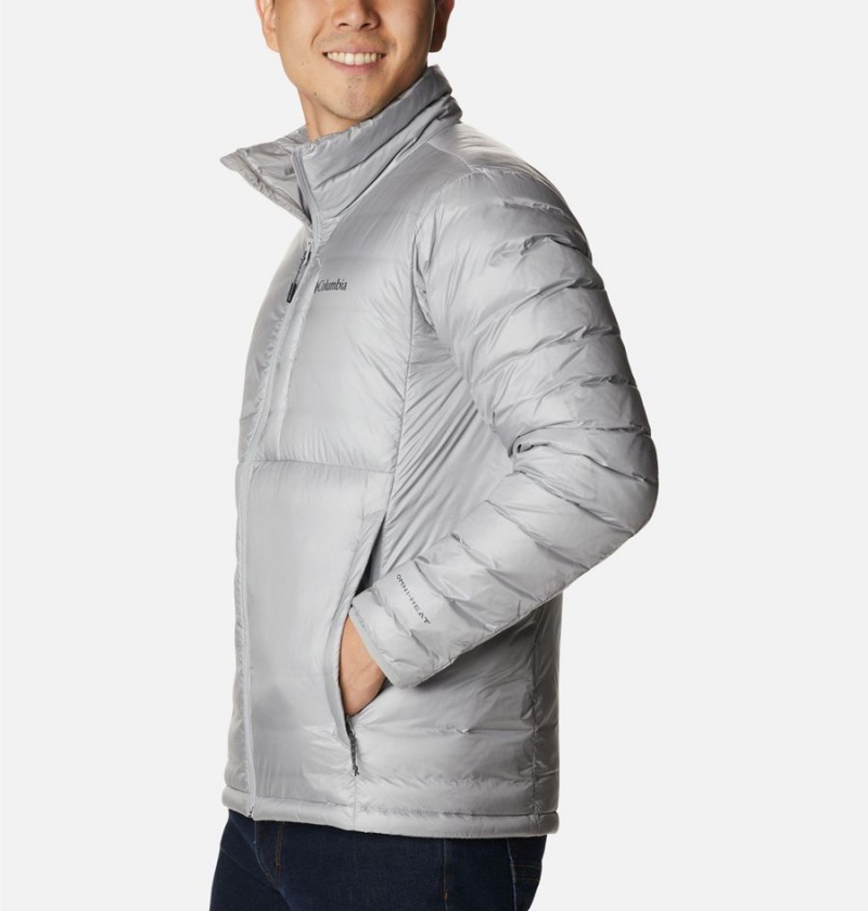 Grey Columbia Infinity Summit Omni Heat Infinity Double Wall Insulated Men's Puffer Jacket | 62803SMIJ