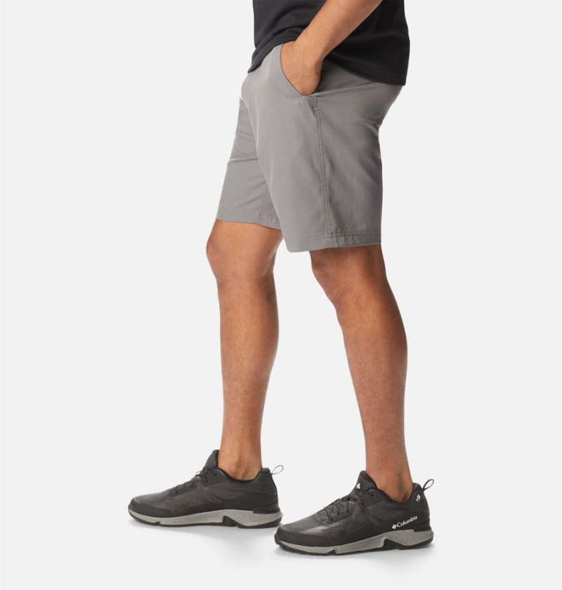 Grey Columbia Iron Mountain Trail Men's Shorts | 18425LPNR