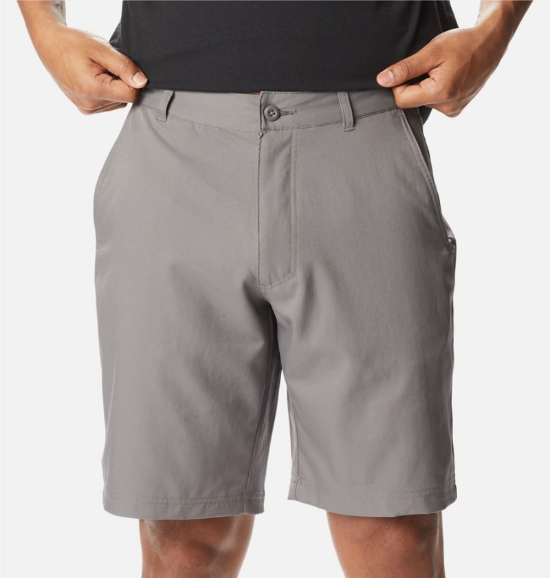 Grey Columbia Iron Mountain Trail Men's Shorts | 18425LPNR