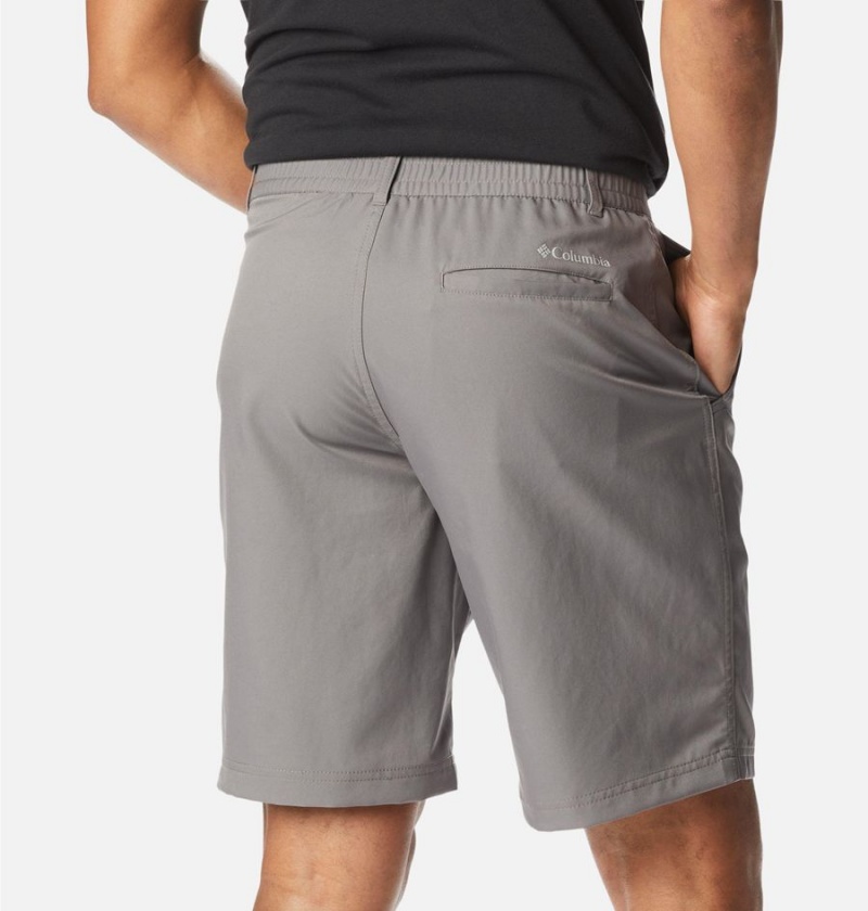 Grey Columbia Iron Mountain Trail Men's Shorts | 18425LPNR