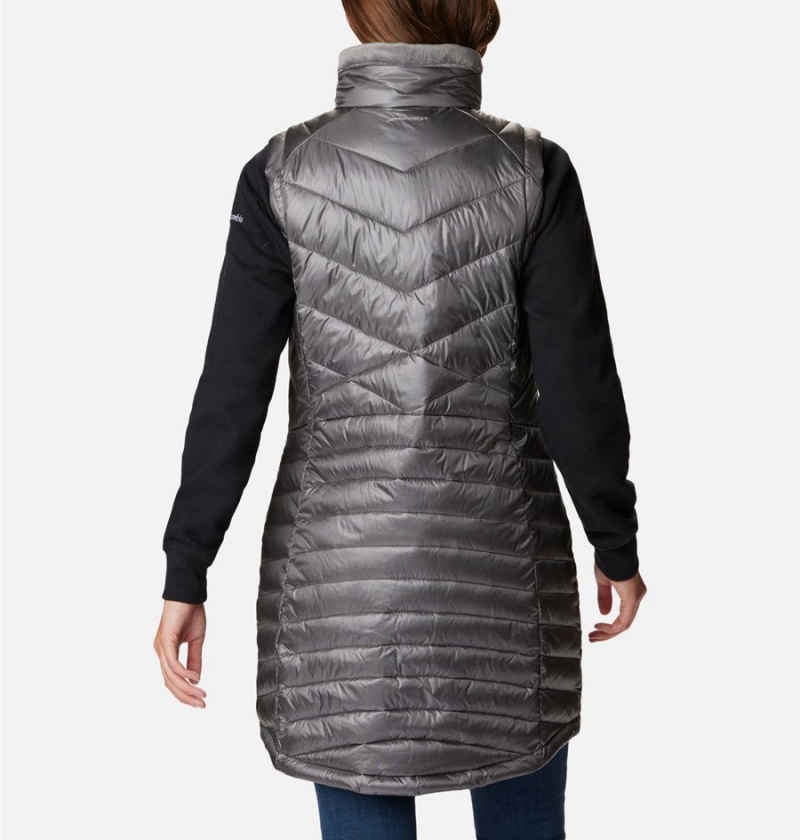 Grey Columbia Joy Peak Long Women's Vest | 81350KWZI