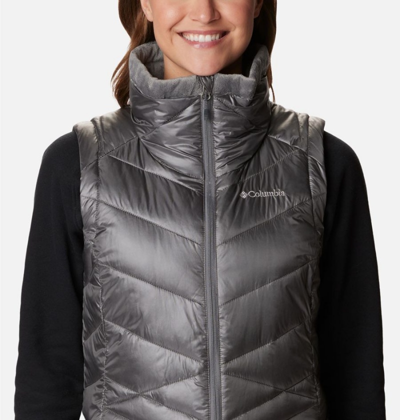 Grey Columbia Joy Peak Long Women's Vest | 81350KWZI