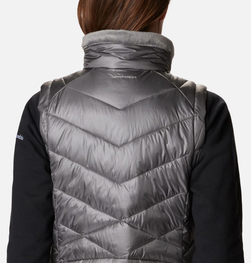 Grey Columbia Joy Peak Long Women's Vest | 81350KWZI