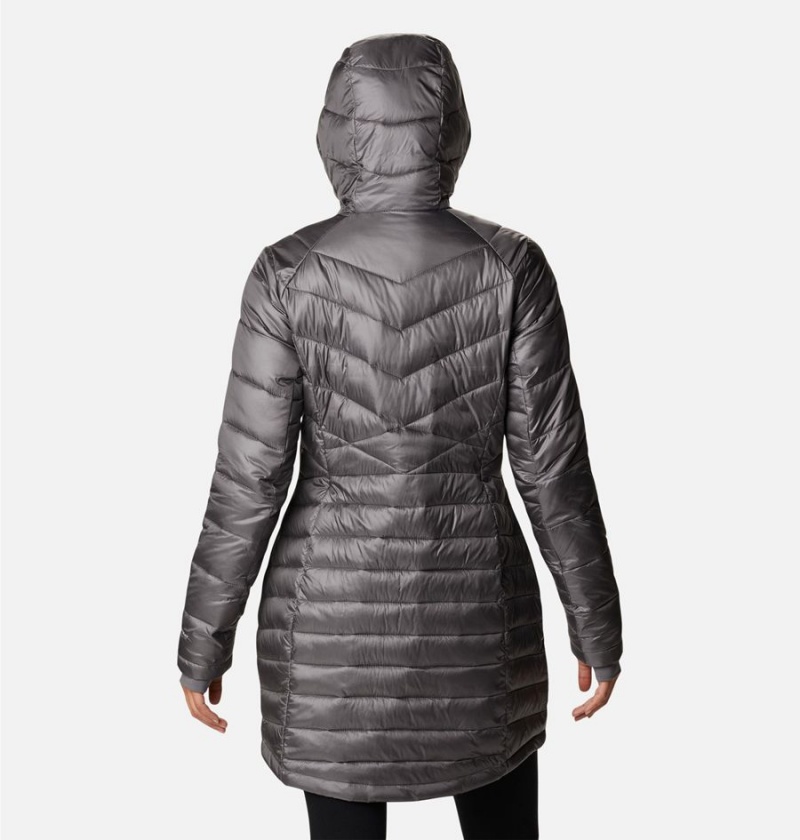 Grey Columbia Joy Peak Mid Insulated Hooded Women's Puffer Jacket | 15460DPXZ