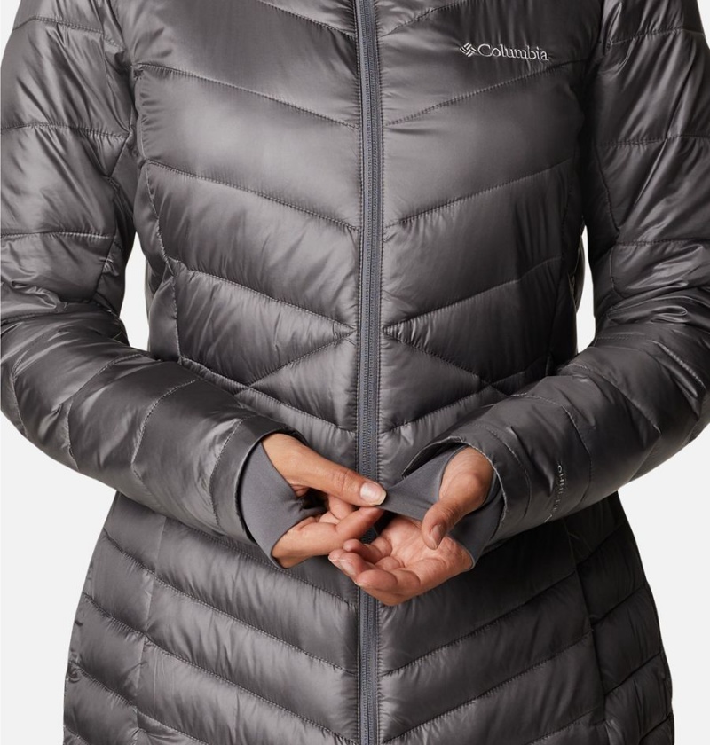 Grey Columbia Joy Peak Mid Insulated Hooded Women's Puffer Jacket | 15460DPXZ