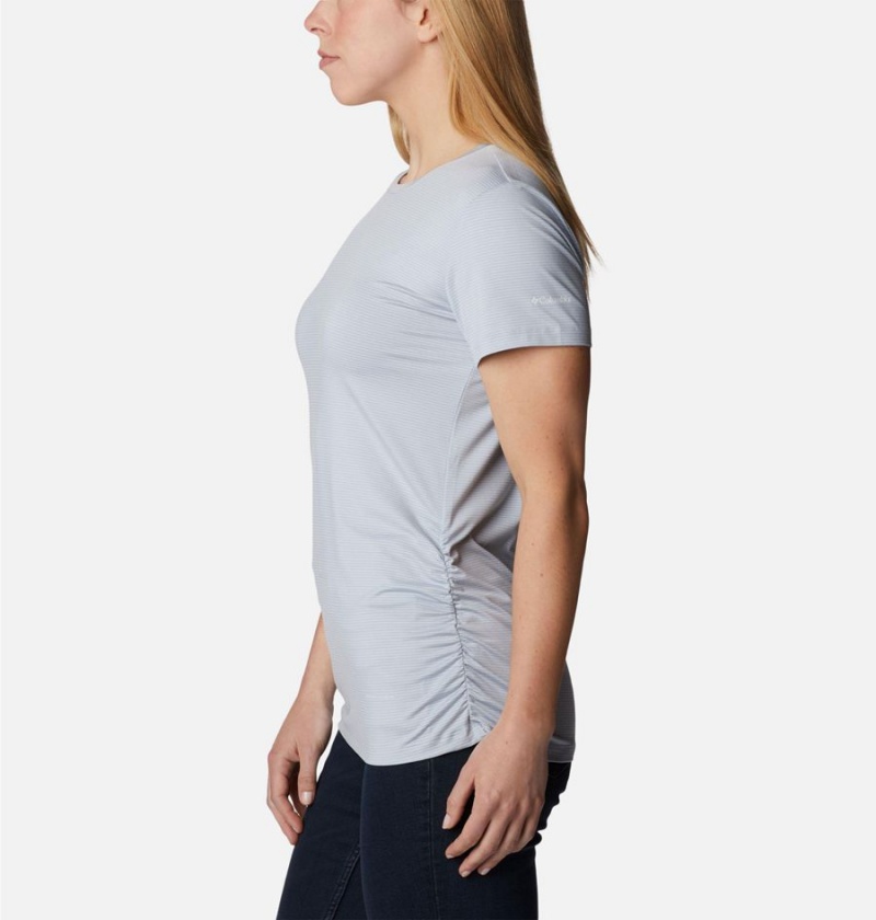 Grey Columbia Leslie Falls Short Sleeve Women's T-Shirt | 28734HDUS