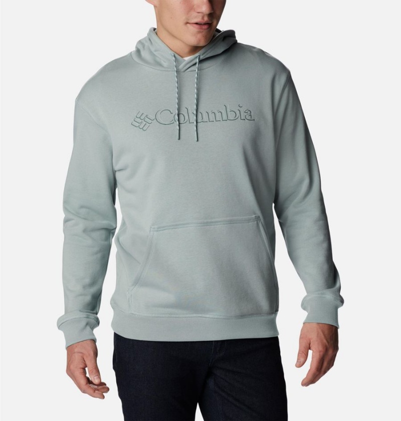 Grey Columbia Lodge French Terry II Men's Hoodie | 97821OGJL