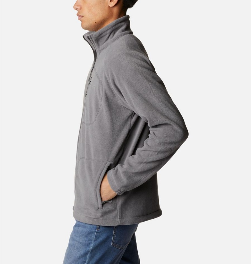 Grey Columbia Mitchell Lane Full Zip Men's Fleece Jacket | 84693WMLI