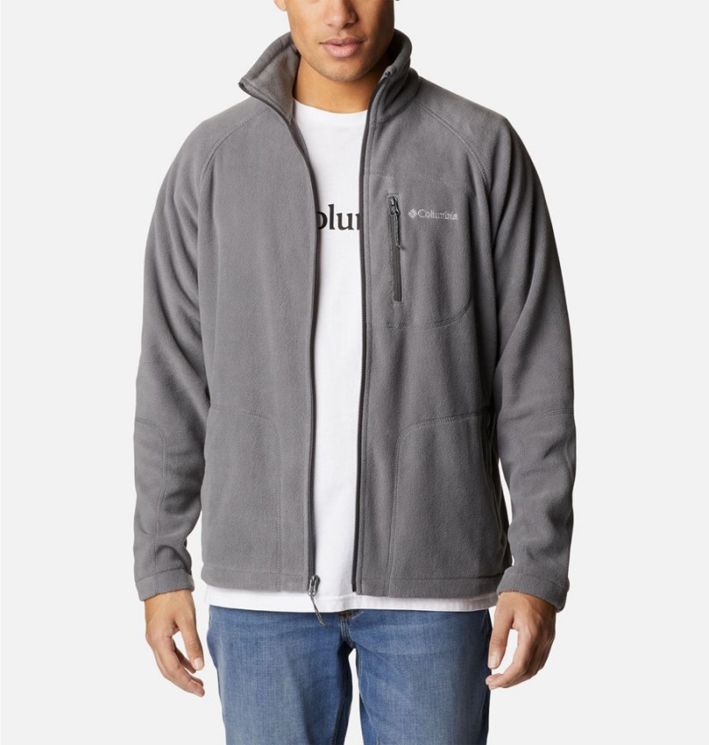 Grey Columbia Mitchell Lane Full Zip Men's Fleece Jacket | 84693WMLI