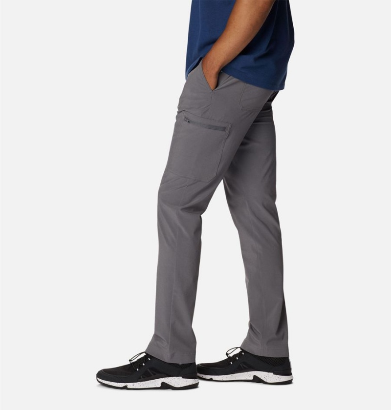 Grey Columbia Narrows Pointe Men's Pants | 80741AKVE