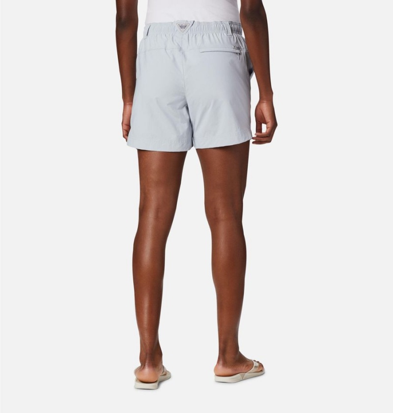 Grey Columbia PFG Backcast Water Women's Shorts | 42980FYWD