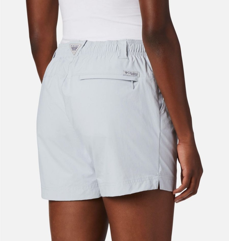 Grey Columbia PFG Backcast Water Women's Shorts | 42980FYWD