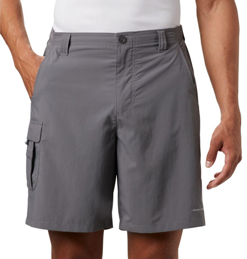 Grey Columbia PFG Bahama Men's Shorts | 50926WVBG