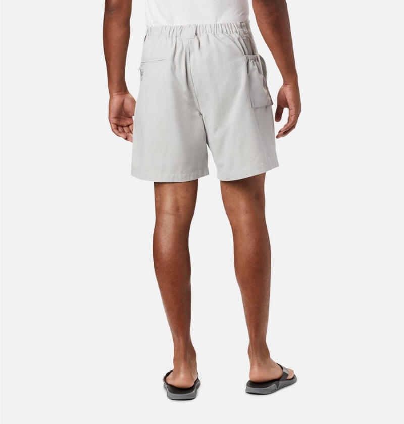 Grey Columbia PFG Brewha II Men's Shorts | 63085SVQO