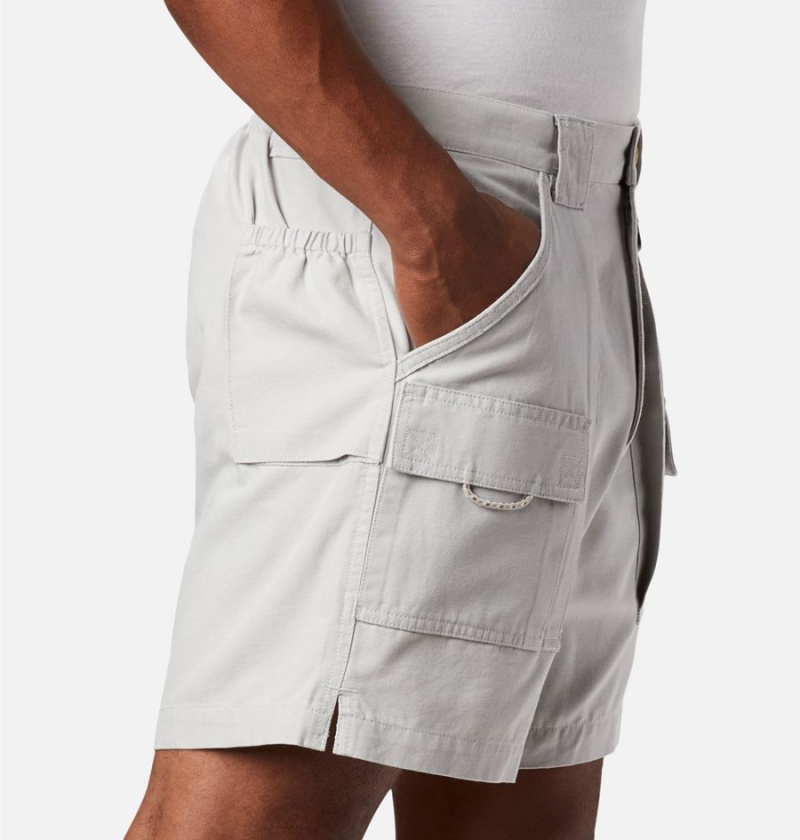 Grey Columbia PFG Brewha II Men's Shorts | 63085SVQO