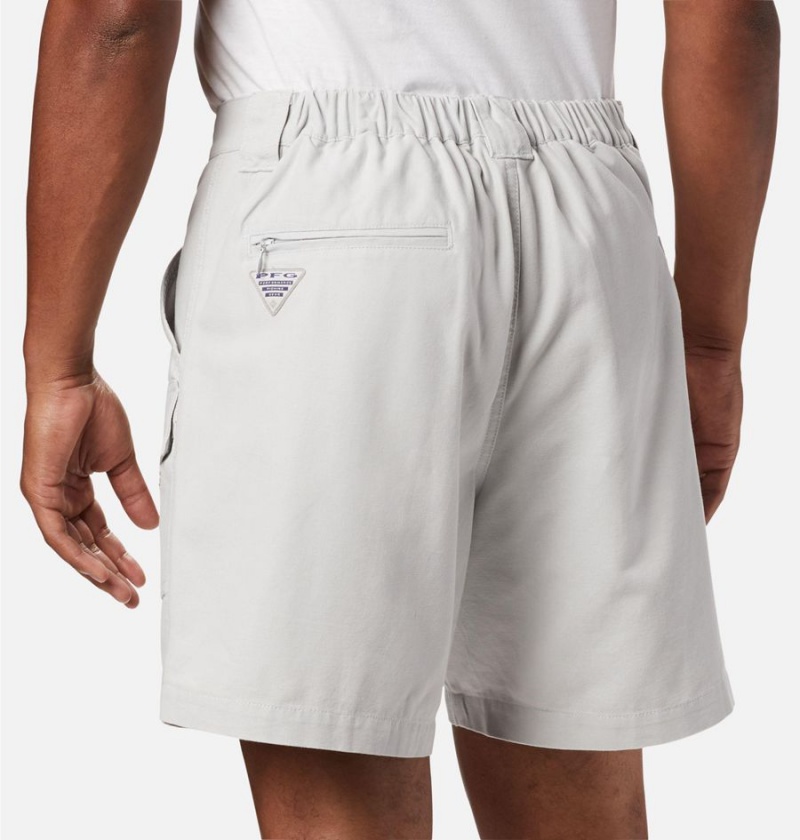 Grey Columbia PFG Brewha II Men's Shorts | 63085SVQO