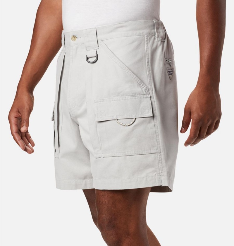 Grey Columbia PFG Brewha II Men's Shorts | 63085SVQO