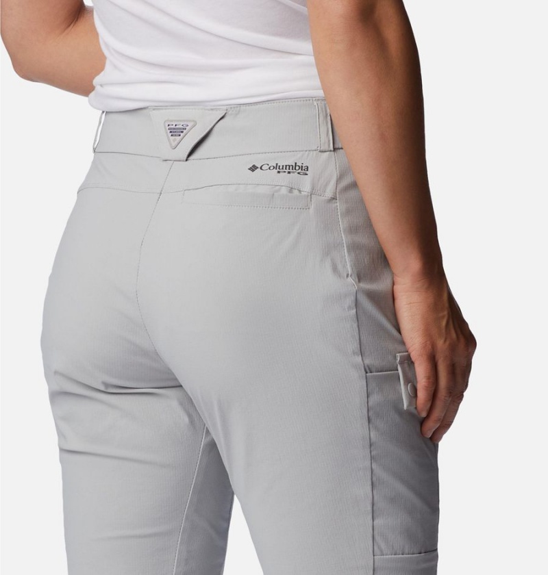 Grey Columbia PFG Cast and Release Stretch Women's Pants | 07641JTOP