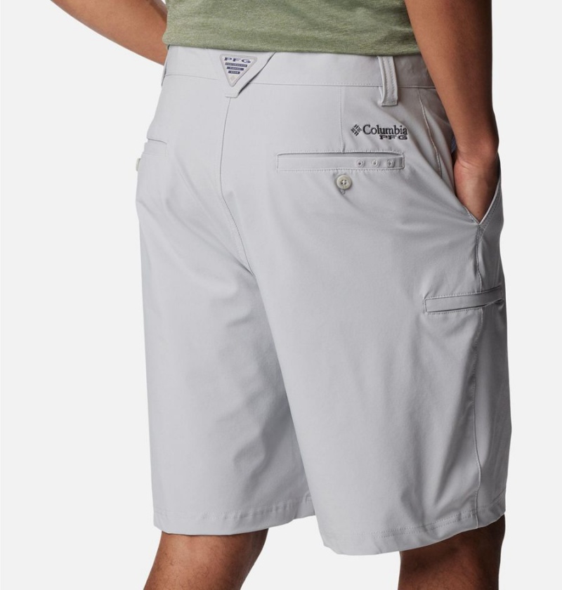 Grey Columbia PFG Grander Marlin II Offshore Men's Shorts | 13470JSCV