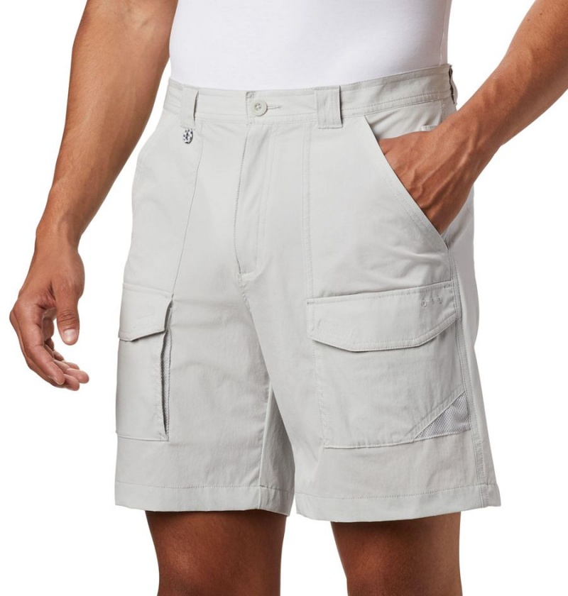 Grey Columbia PFG Permit III Men's Shorts | 28064KGCF