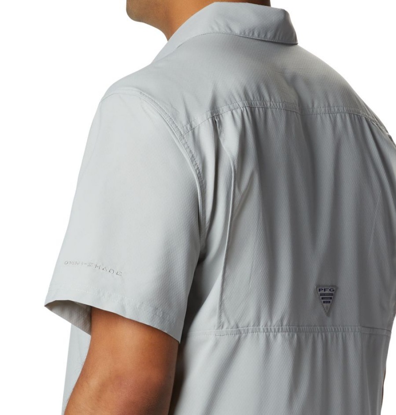 Grey Columbia PFG Slack Tide Camp Men's Shirt | 50273FZSA