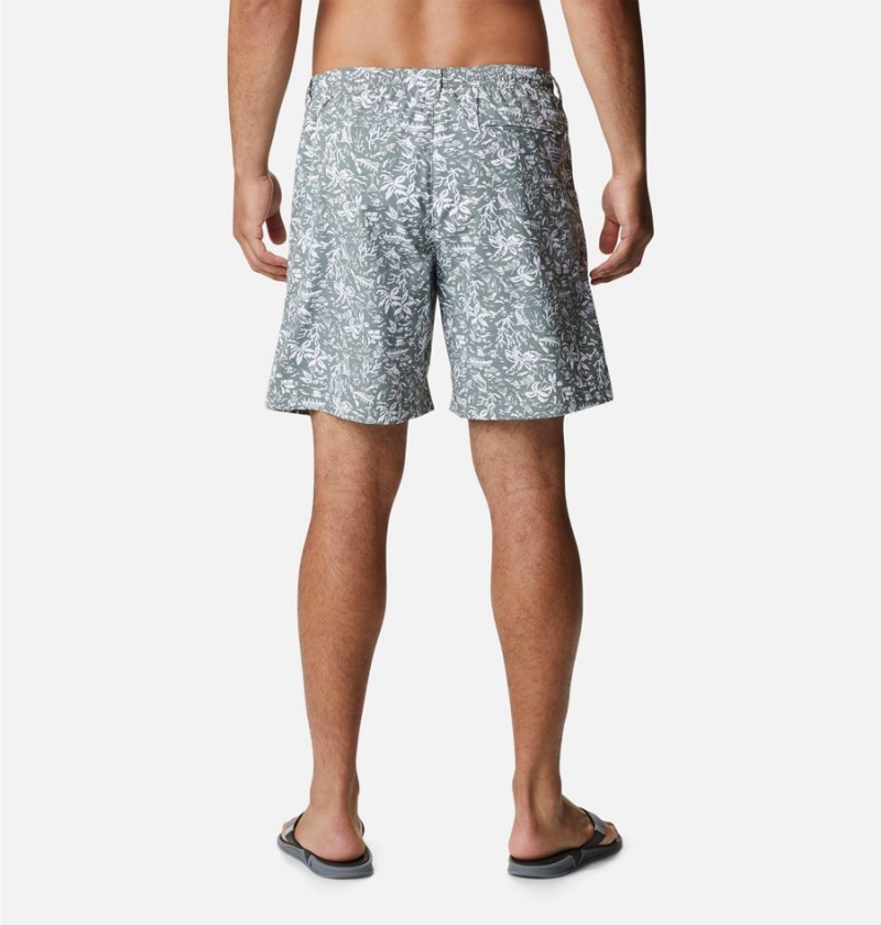 Grey Columbia PFG Super Backcast Water Men's Shorts | 18673NQDT