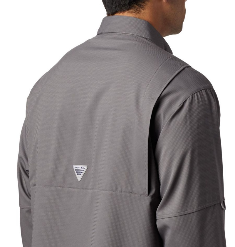 Grey Columbia PFG Tamiami II Long Sleeve Men's Shirt | 34176LQOX