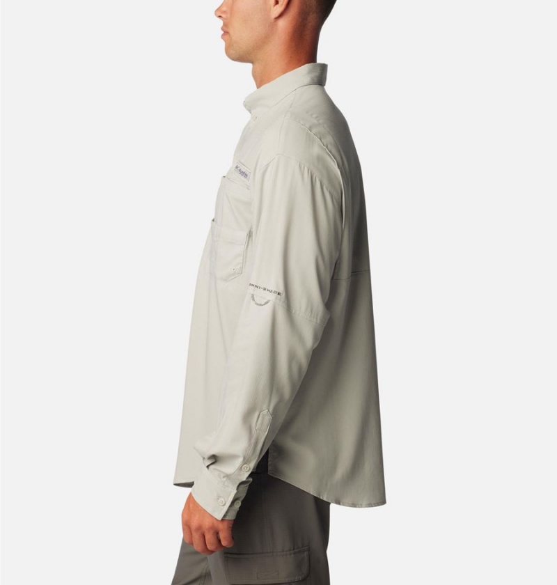 Grey Columbia PFG Tamiami II Long Sleeve Men's Shirt | 25743DZOM