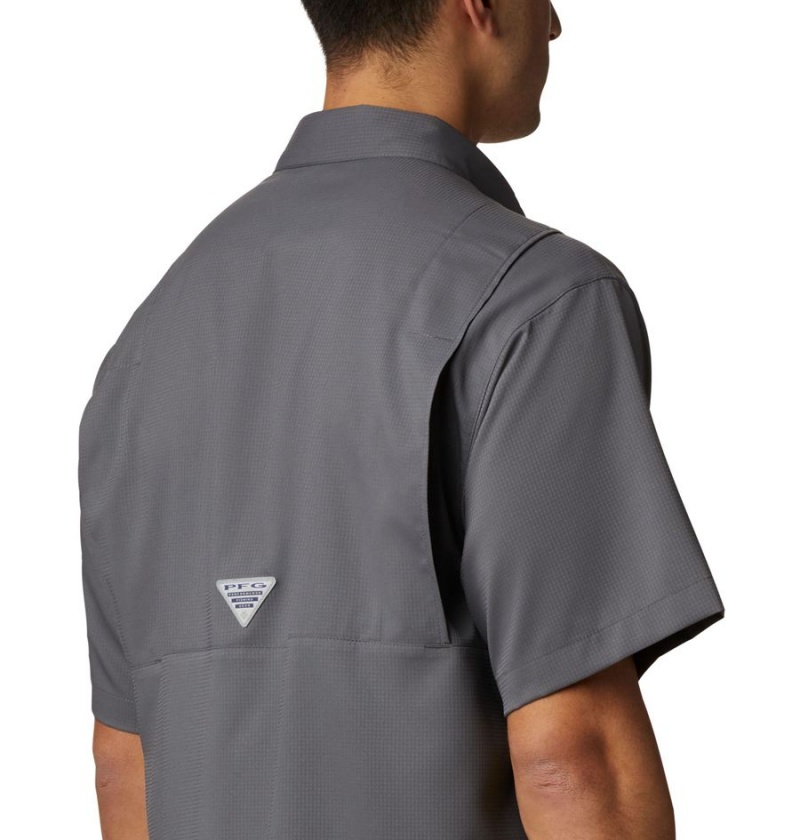 Grey Columbia PFG Tamiami II Short Sleeve Men's Shirt | 39746FYOQ