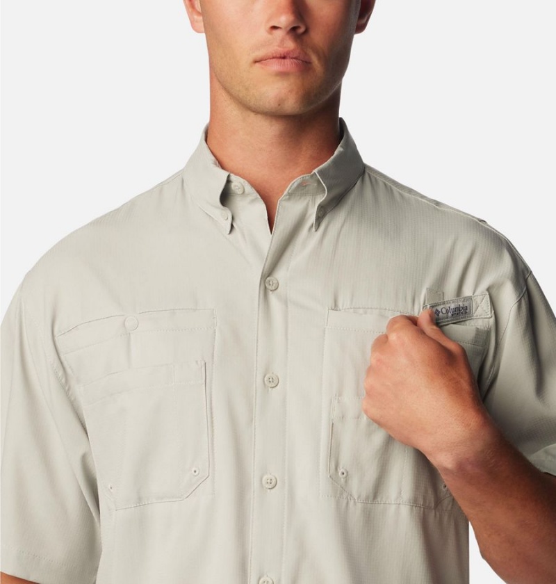 Grey Columbia PFG Tamiami II Short Sleeve Men's Shirt | 51362BMFA