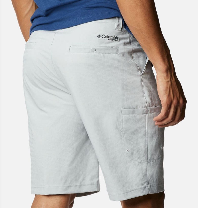 Grey Columbia PFG Tamiami Men's Shorts | 51403QLCM