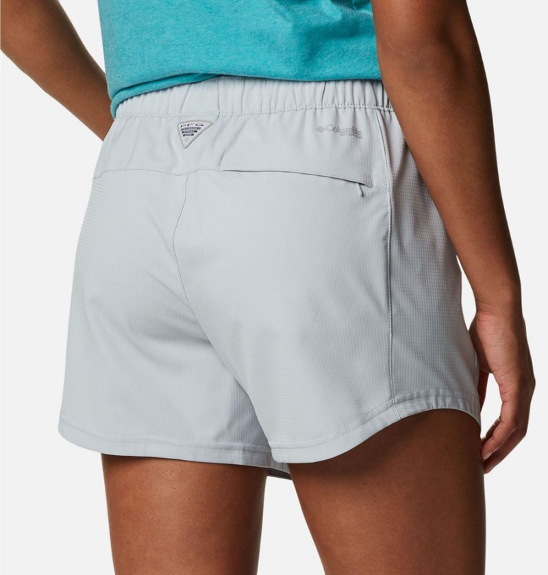 Grey Columbia PFG Tamiami Pull-On Women's Shorts | 53290HVPU