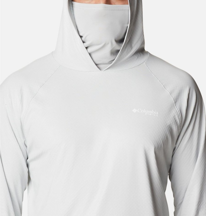 Grey Columbia PFG Terminal Deflector Zero Men's Hoodie | 24915DTJV