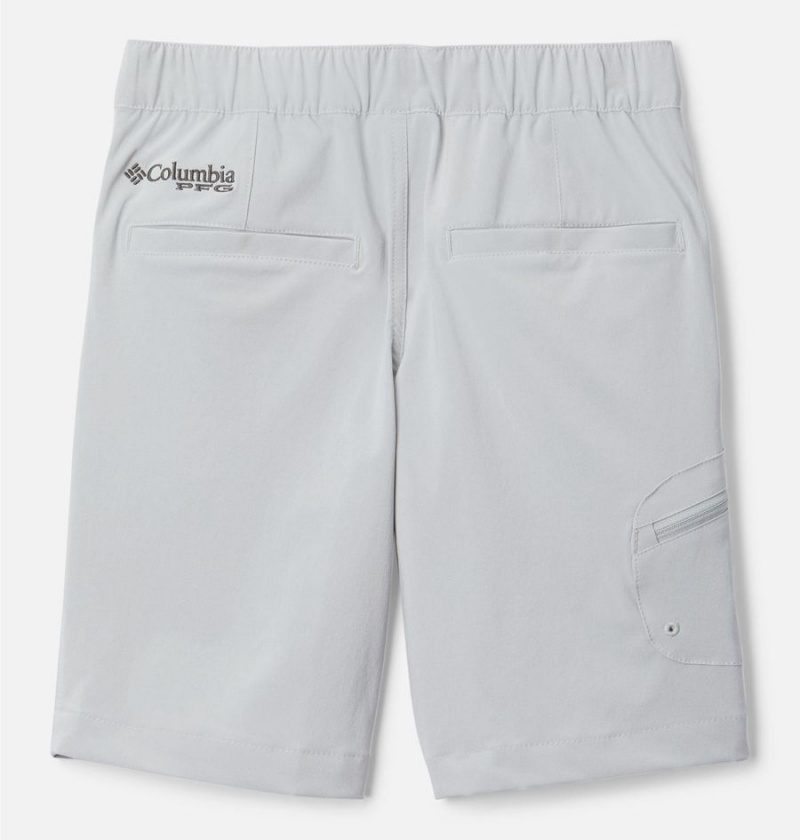 Grey Columbia PFG Terminal Tackle Kids' Shorts | 12589DEQG