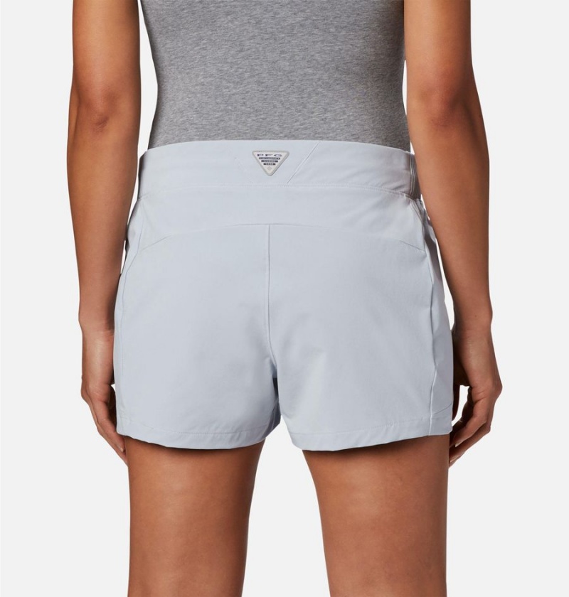 Grey Columbia PFG Tidal II Women's Shorts | 16259AWTU