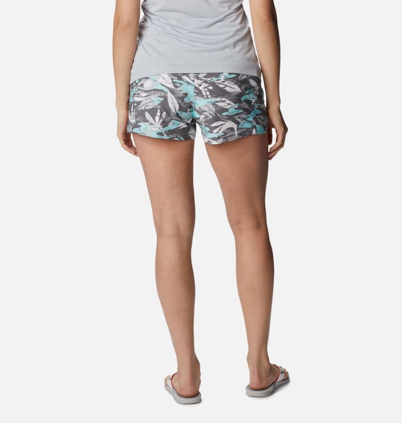 Grey Columbia PFG Tidal II Women's Shorts | 13027WNBO