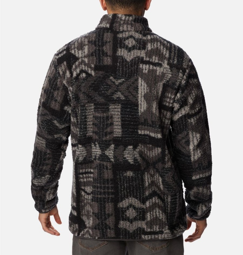 Grey Columbia PHG Rugged Ridge II Sherpa Half Snap Men's Pullover | 59820EFKR