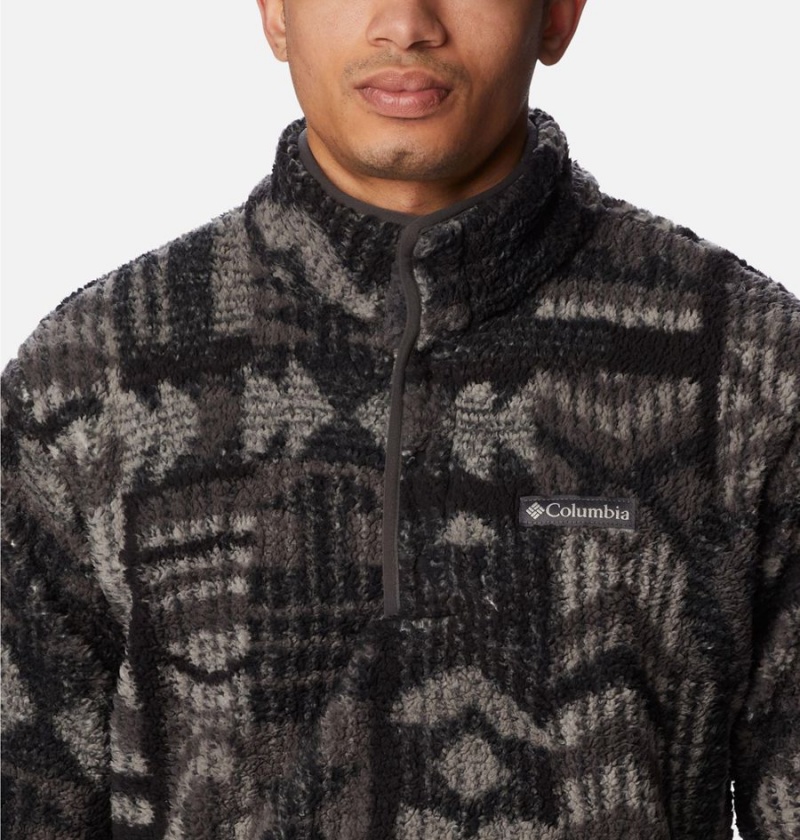 Grey Columbia PHG Rugged Ridge II Sherpa Half Snap Men's Pullover | 59820EFKR