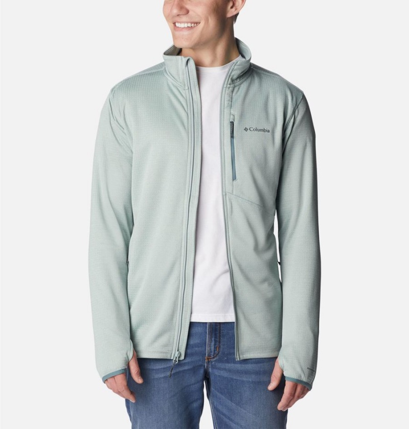 Grey Columbia Park View Full Zip Men's Fleece Jacket | 04718ELCT