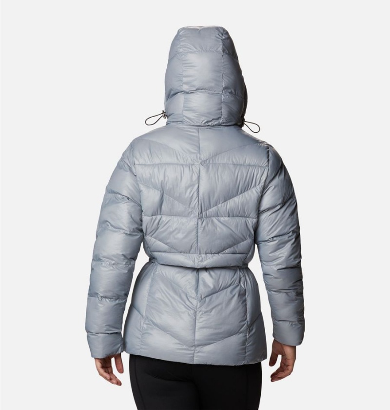 Grey Columbia Peak to Park II Insulated Hooded Women's Puffer Jacket | 39725SIJR