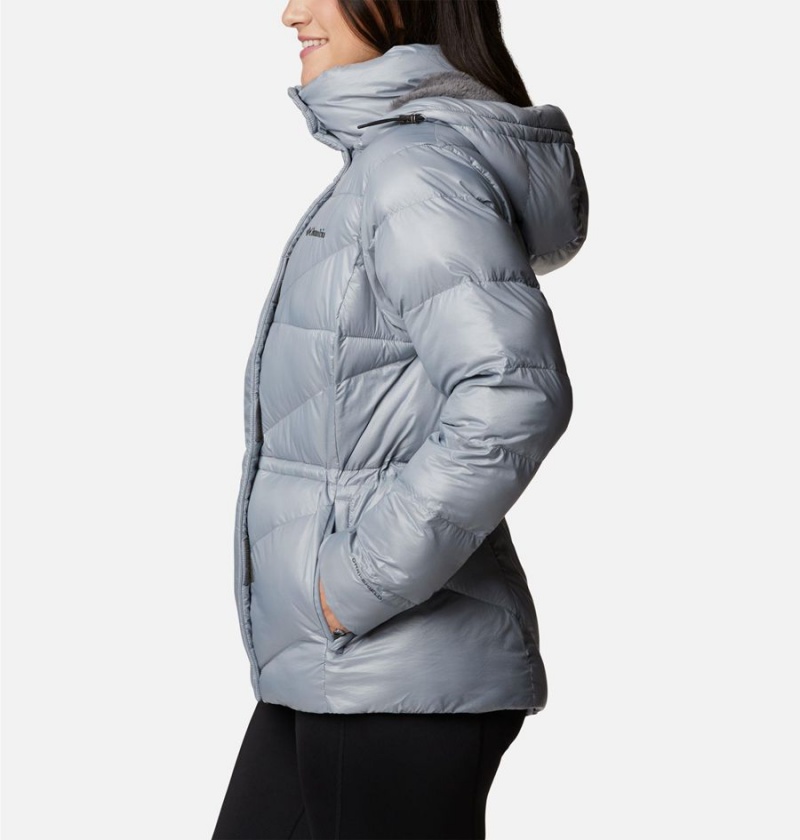 Grey Columbia Peak to Park II Insulated Hooded Women's Puffer Jacket | 39725SIJR