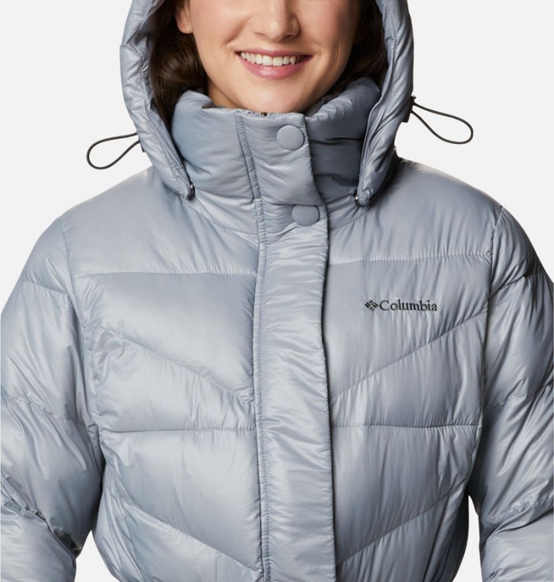 Grey Columbia Peak to Park II Insulated Hooded Women's Puffer Jacket | 39725SIJR