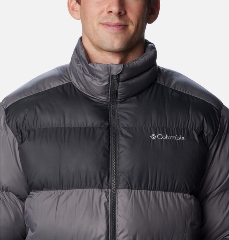 Grey Columbia Pike Lake II Insulated Men's Puffer Jacket | 48795NTID