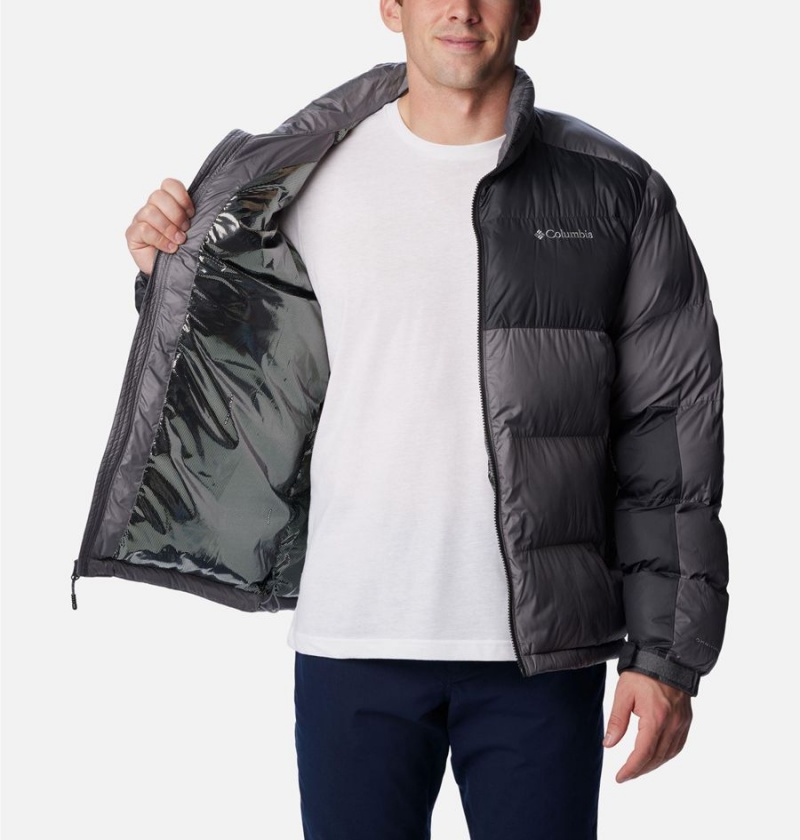 Grey Columbia Pike Lake II Insulated Men's Puffer Jacket | 48795NTID