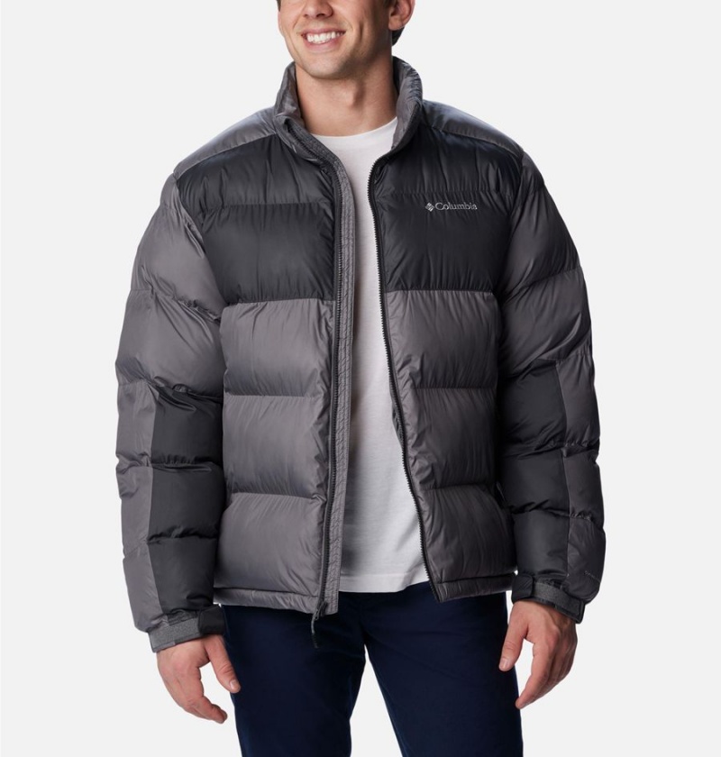 Grey Columbia Pike Lake II Insulated Men's Puffer Jacket | 48795NTID