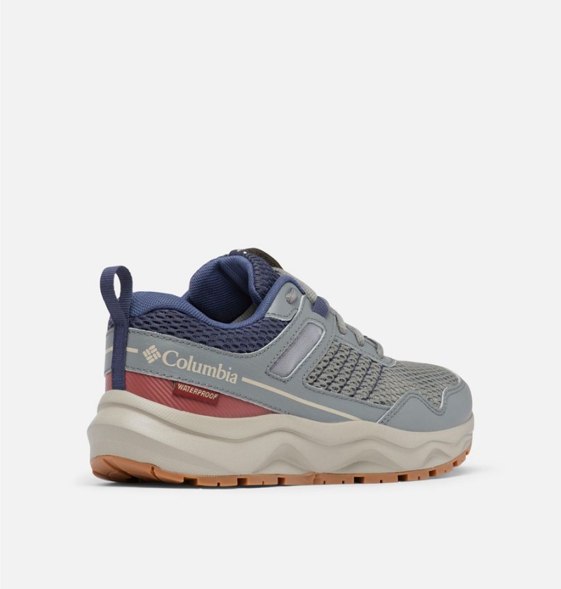 Grey Columbia Plateau Waterproof Women's Sneakers | 61579LBYJ